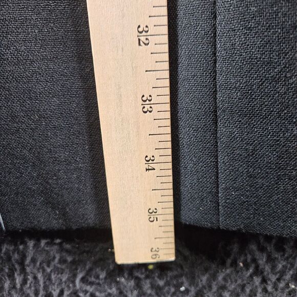 Valerie Stevens Womens OverCoat Black 100% New Wool Size 10P Button Close Pocket - Picture 5 of 5